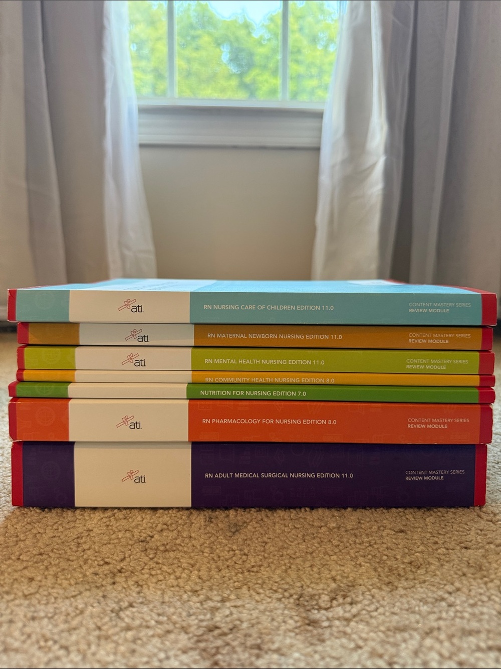 ATI Multicolor Nursing Review Book Set - ATI Brand